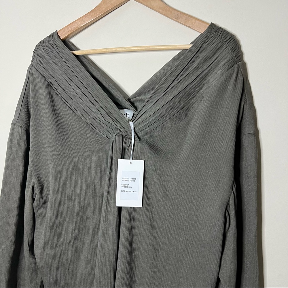 NWT TOVE MARNIE SILK CREPON TUNIC TOP SIZE 8 - Picture 4 of 11